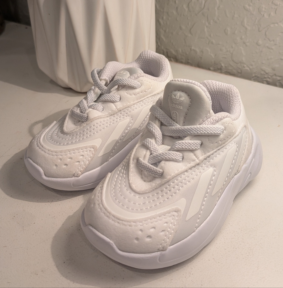 adidas Kids White Sneakers